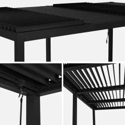 Pergola met lamellendak 6x3m verstelbare lamellen