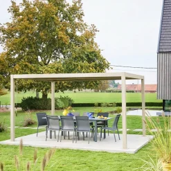 Pergola met lamellendak 4x3m verstelbare lamellen