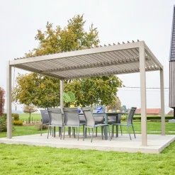 Pergola met lamellendak 4x3m verstelbare lamellen