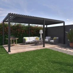 Pergola met lamellendak 6x3m verstelbare lamellen