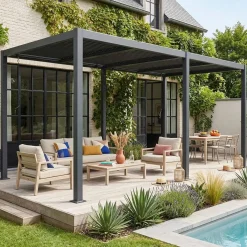 Pergola met lamellendak 6x3m verstelbare lamellen