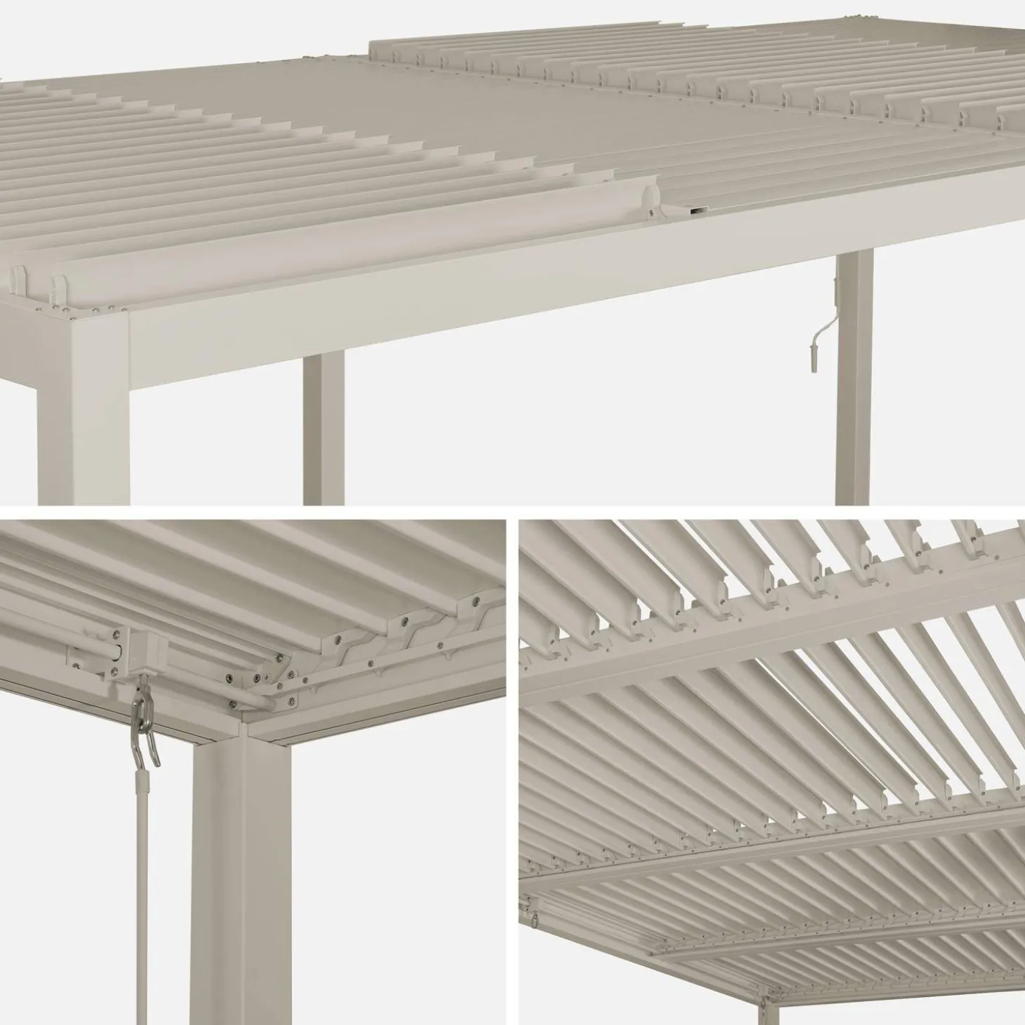 Pergola met lamellendak 6x3m verstelbare lamellen