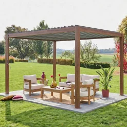 Pergola met lamellendak 4x3m verstelbare lamellen