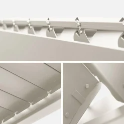 Pergola met lamellendak 4x3m verstelbare lamellen