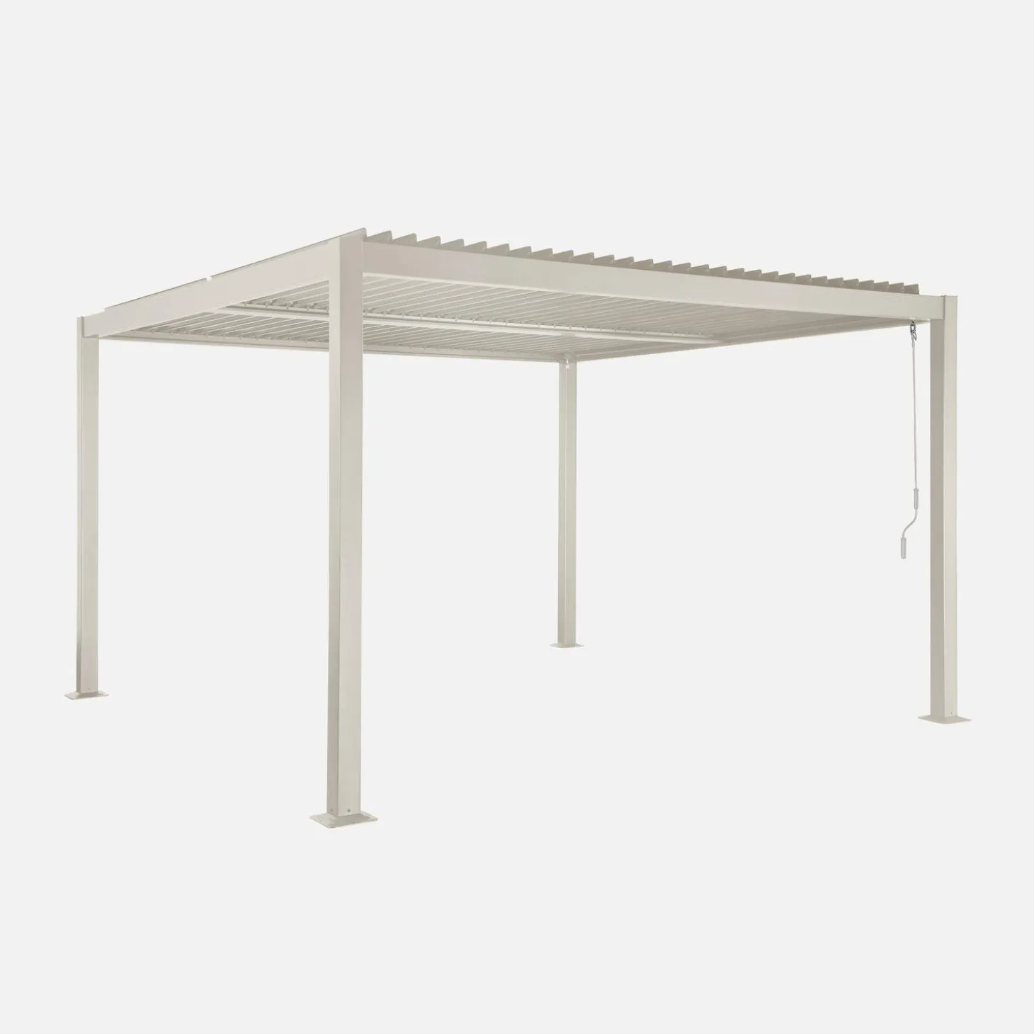 Pergola met lamellendak 3,6x3,6m verstelbare lamellen