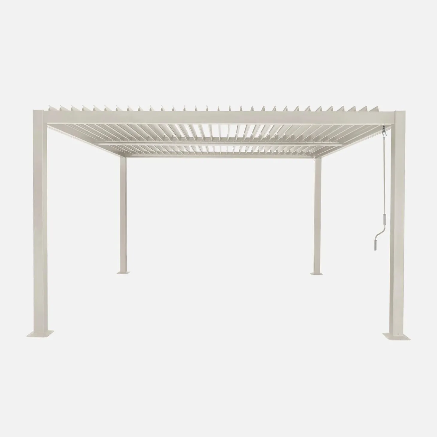 Pergola met lamellendak 3,6x3,6m verstelbare lamellen