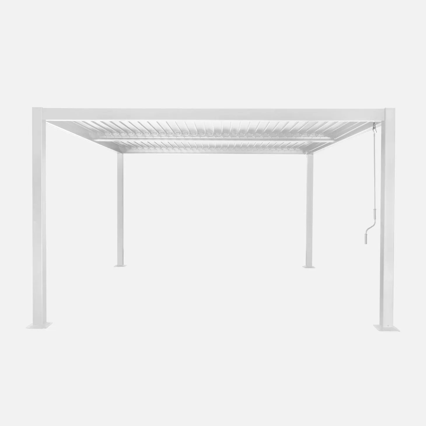 Pergola met lamellendak 3,6x3,6m verstelbare lamellen