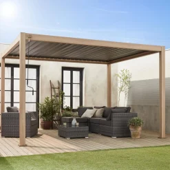 Pergola met lamellendak 4x3m verstelbare lamellen