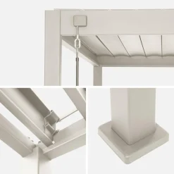 Pergola met lamellendak 6x3m verstelbare lamellen