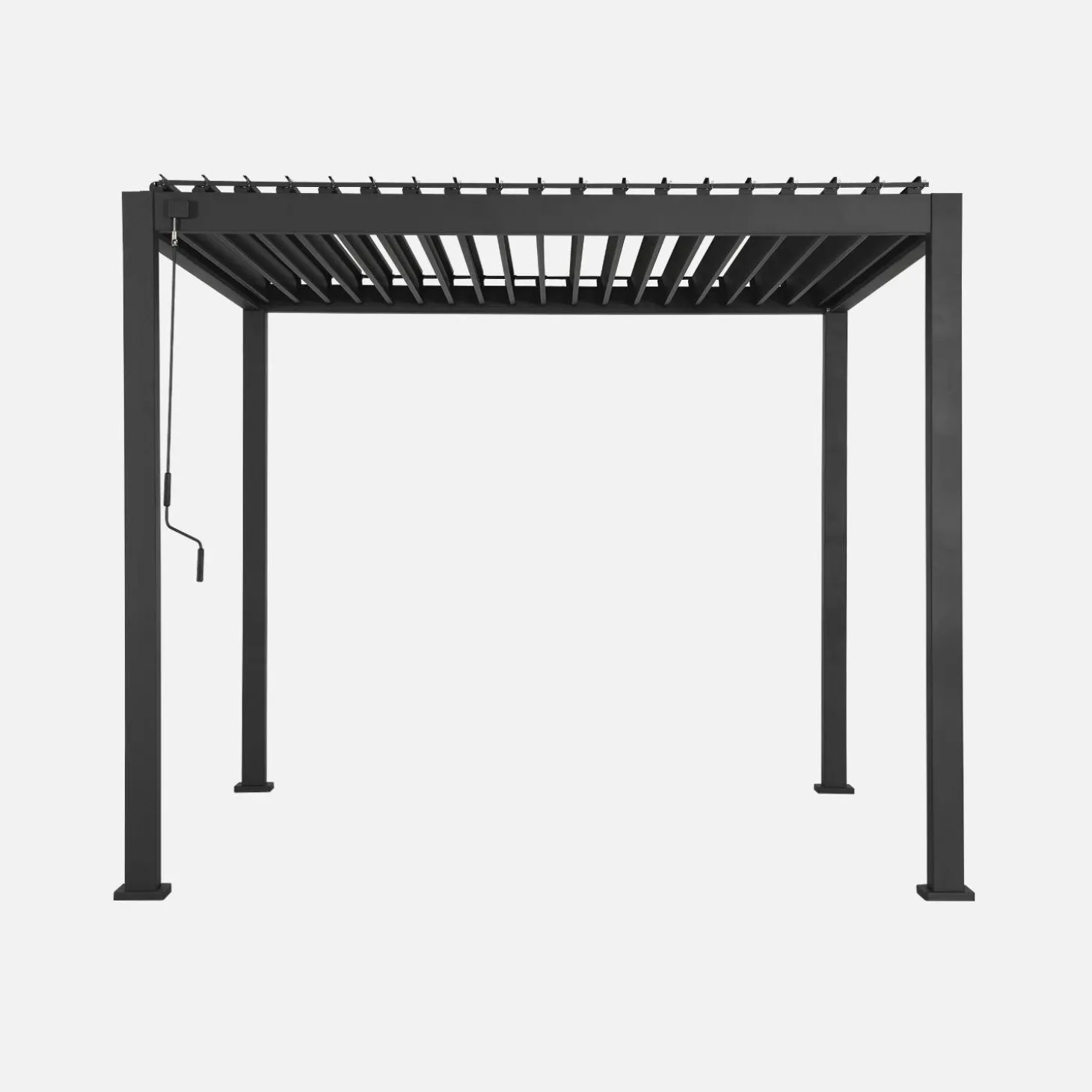 Pergola met lamellendak 3x3m V2 verstelbare lamellen