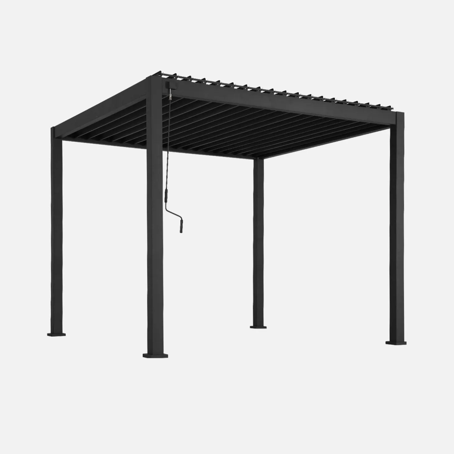 Pergola met lamellendak 3x3m V2 verstelbare lamellen