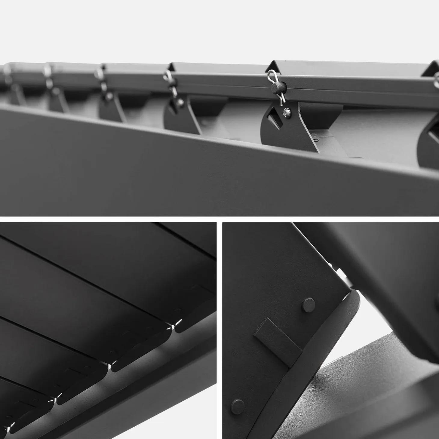 Pergola met lamellendak 3x3m V2 verstelbare lamellen