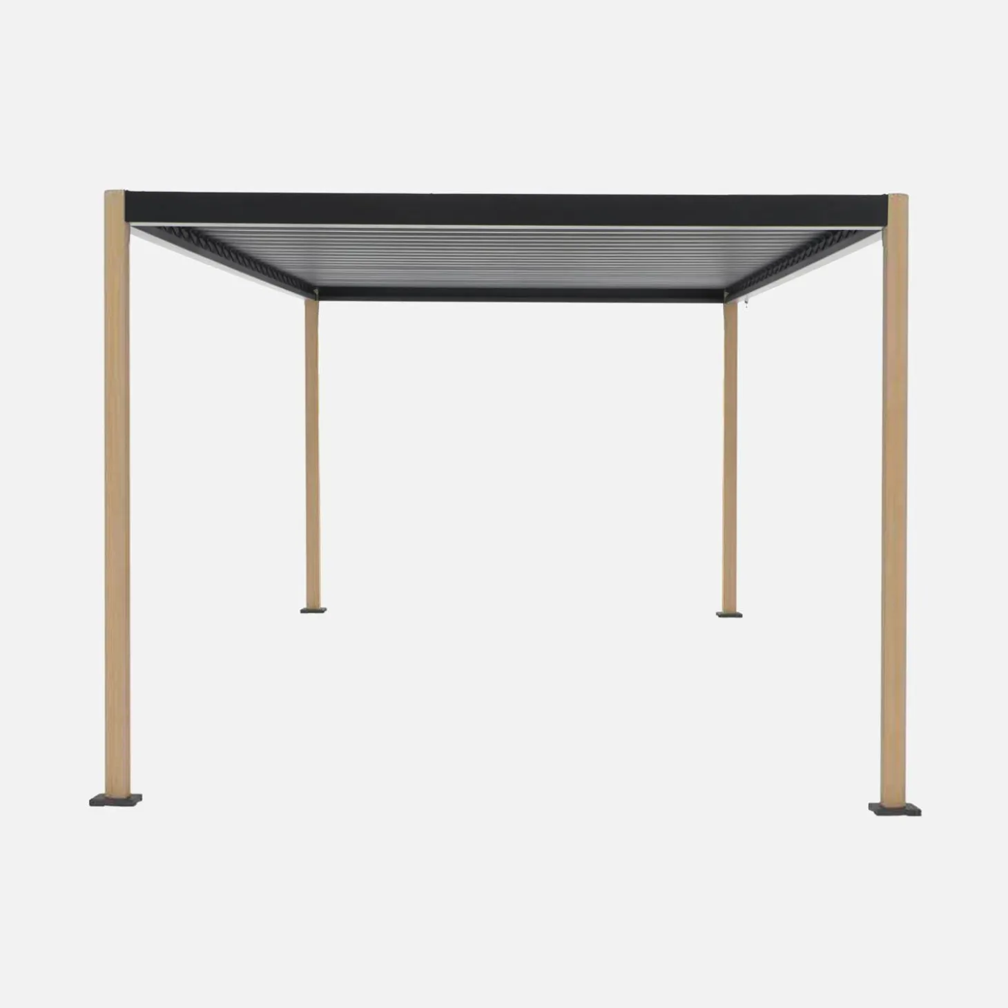 Pergola met verstelbaar lamellendak aluminium en staal 4x3m