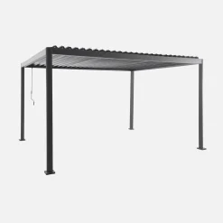 Pergola met verstelbaar lamellendak aluminium en staal 4x3m