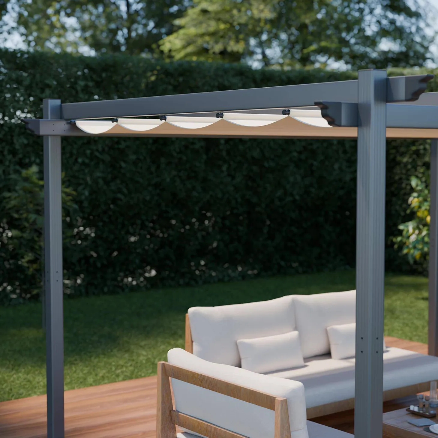 Pergola van aluminium 3x4m
