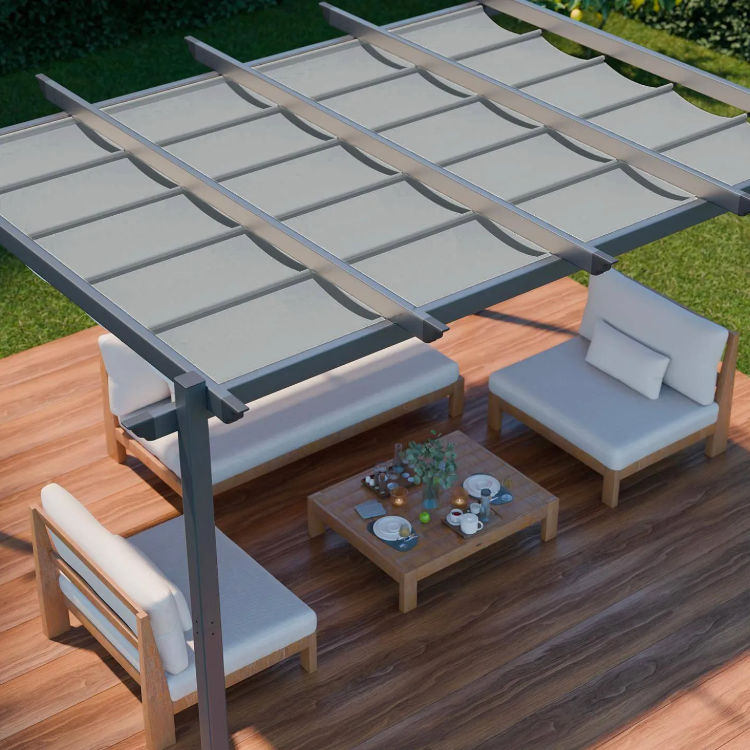 Pergola van aluminium 3x4m