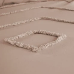 2-persoons beddengoedset gewassen katoen poederroze