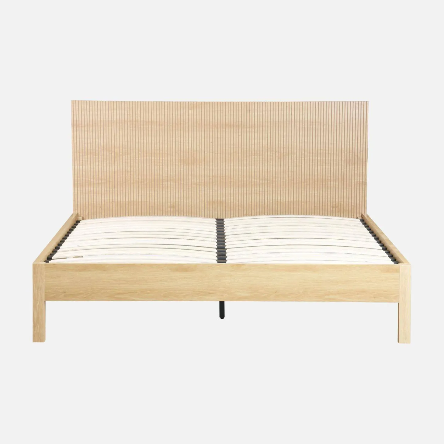 2-persoonsbed met lattenbodem en hoofdbord 160x200cm houtdecor