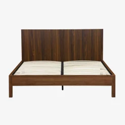 2-persoonsbed met lattenbodem en hoofdbord 160x200cm houtdecor