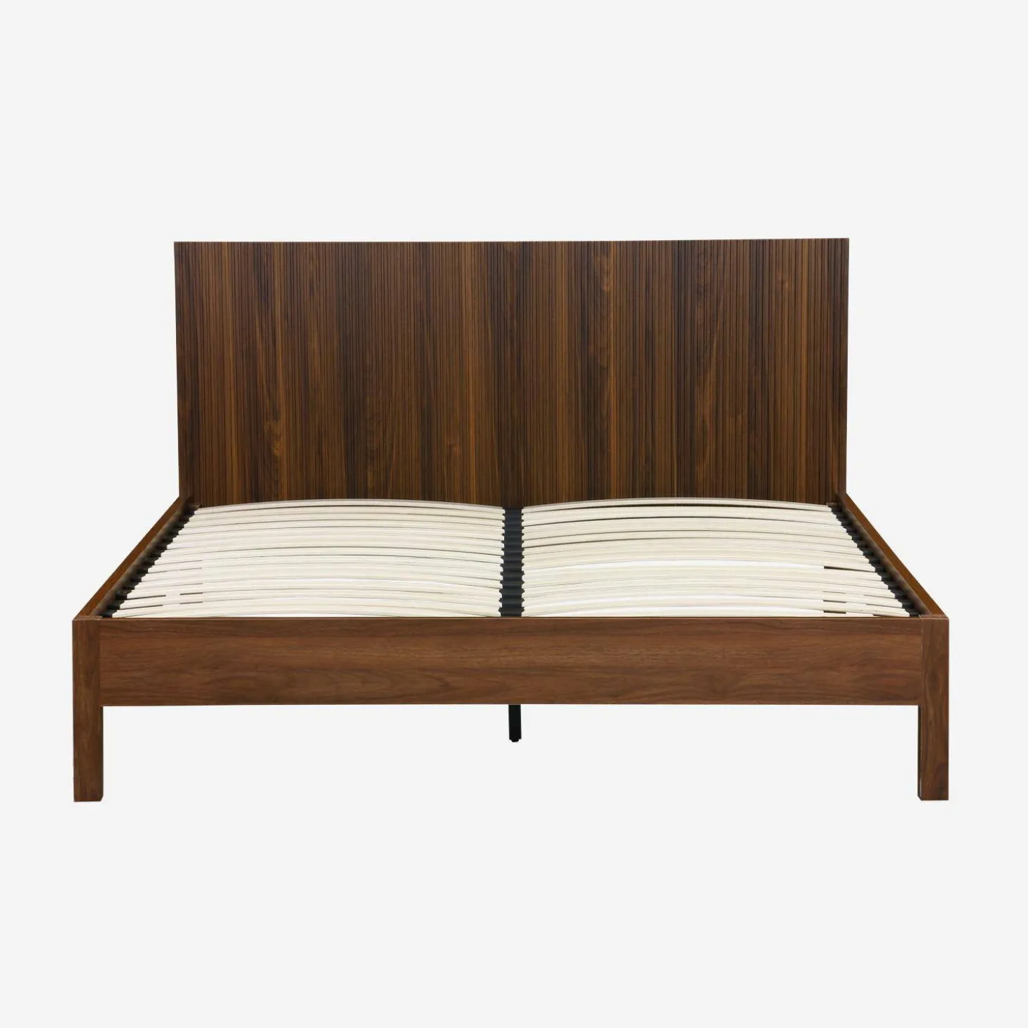 2-persoonsbed met lattenbodem en hoofdbord 160x200cm houtdecor