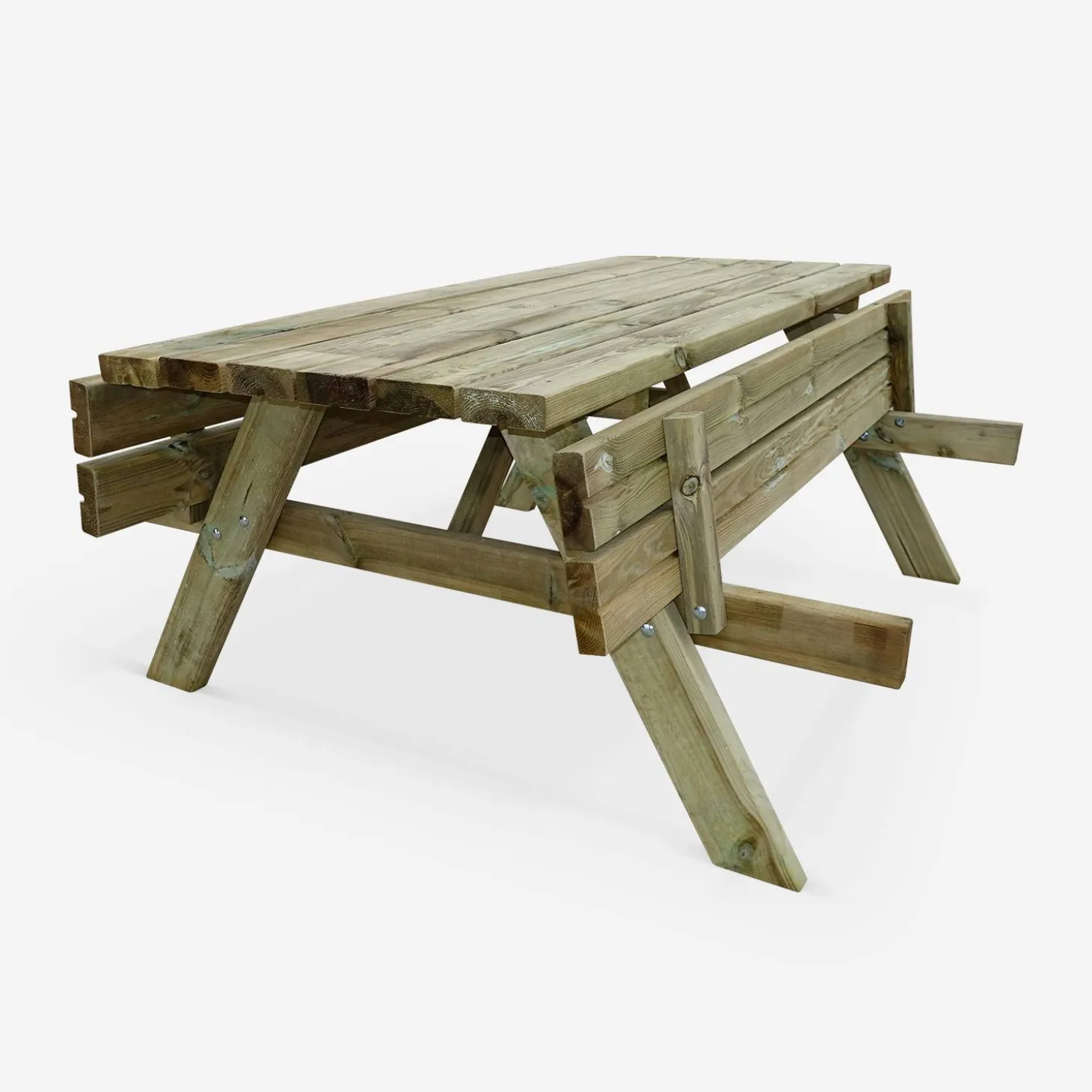 Picknicktafel met 2 zitkanten voor 6 personen