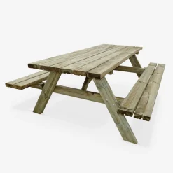 Picknicktafel met 2 zitkanten voor 6 personen