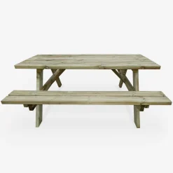 Picknicktafel met 2 zitkanten voor 6 personen