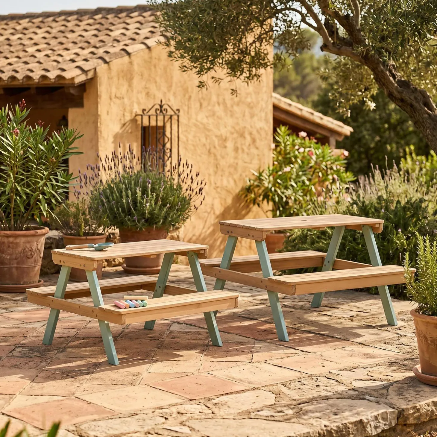 Picknicktafel voor 4 kinderen acaciahout
