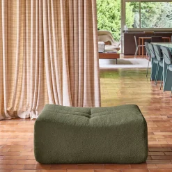 Poef, voetenbankje voor Sokol fauteuil met boucléstof