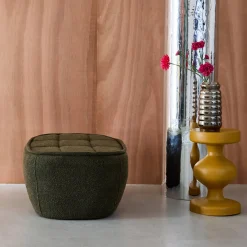 Poef, voetenbank voor Boni fauteuil bouclé stof 1 zitplaats
