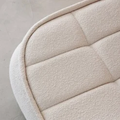 Poef, voetenbank voor Boni fauteuil bouclé stof 1 zitplaats