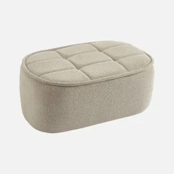 Poef, voetenbank voor Boni fauteuil bouclé stof 1 zitplaats
