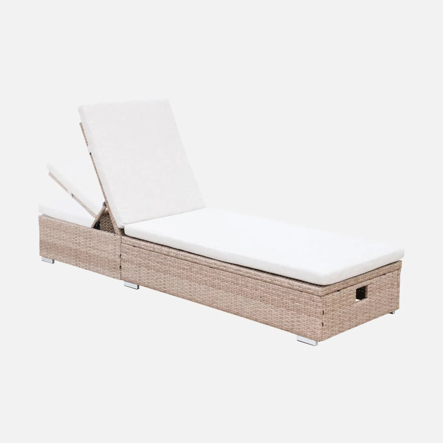 Polyester geweven hars ligstoel, multi-positie (set van 2)