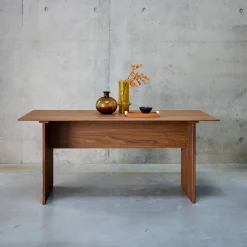 Rechthoekige eettafel, gesneden houteffect, 4-6 zitplaatsen, 170cm