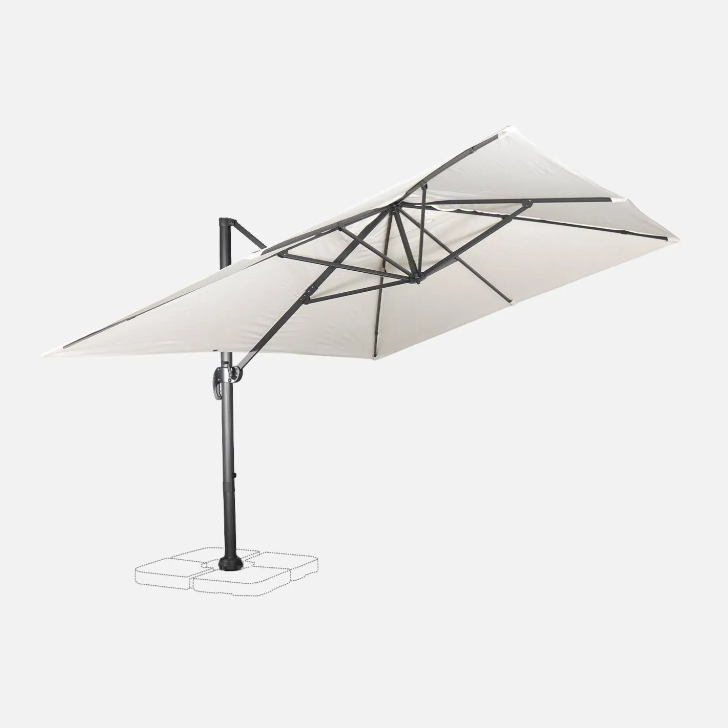 Rechthoekige parasol 3x4m
