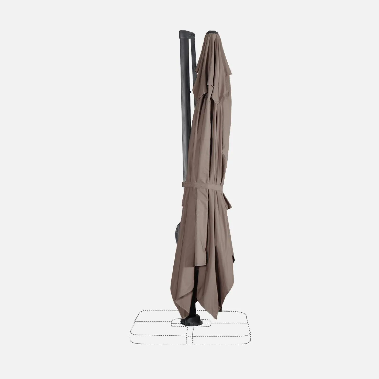 Rechthoekige parasol 3x4m