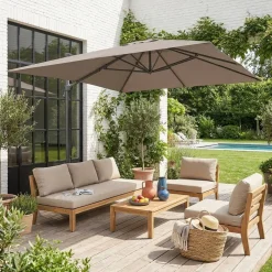 Rechthoekige parasol 3x4m