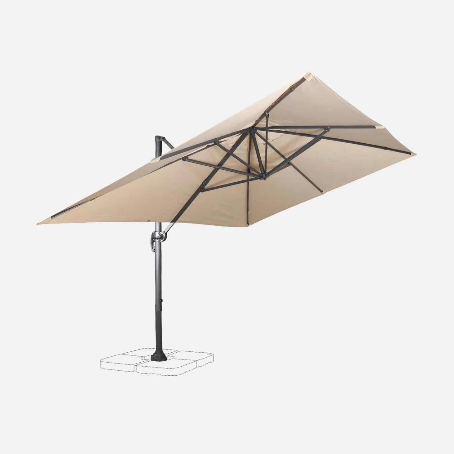 Rechthoekige parasol 3x4m