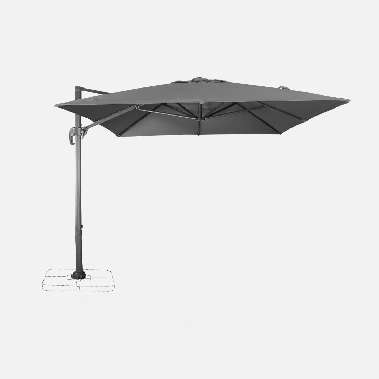 Rechthoekige parasol 3x4m