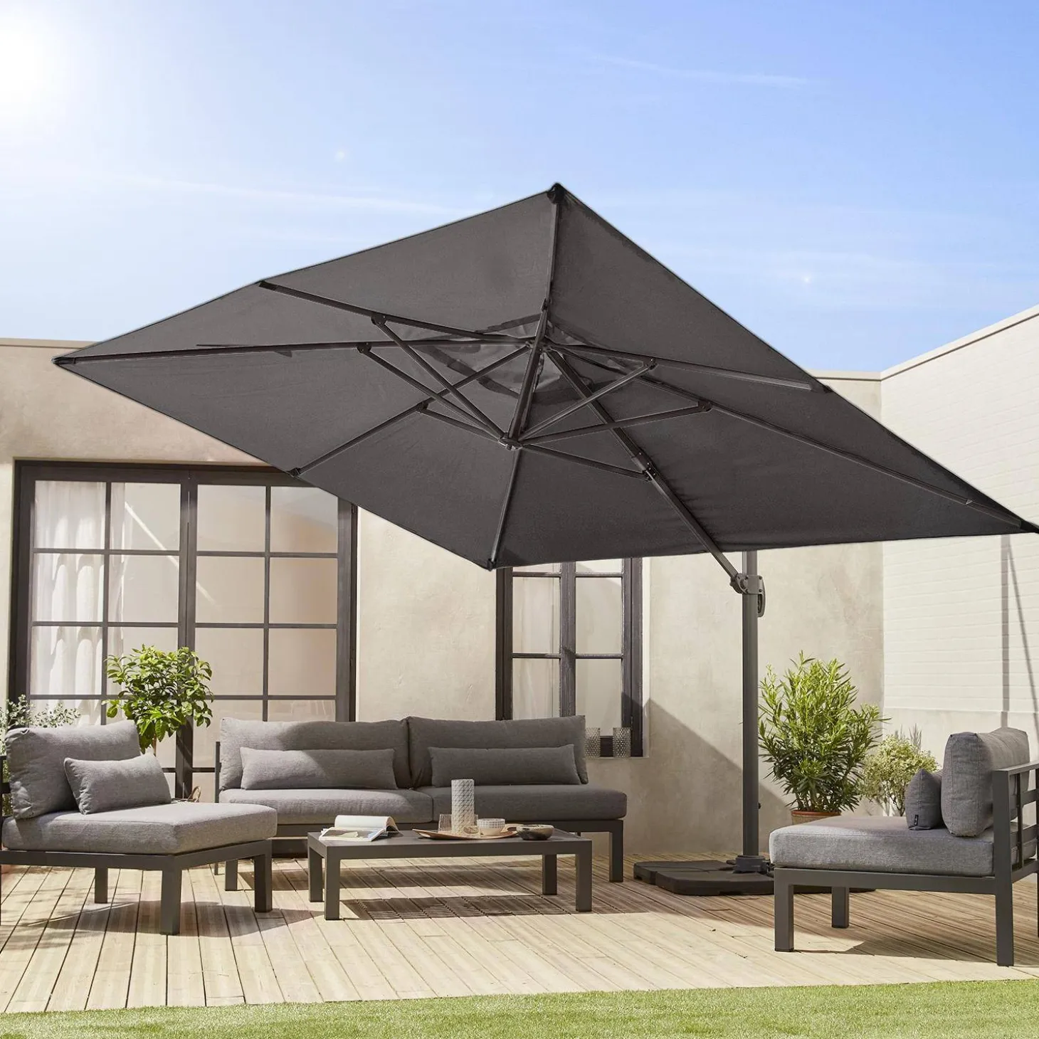 Rechthoekige parasol 3x4m
