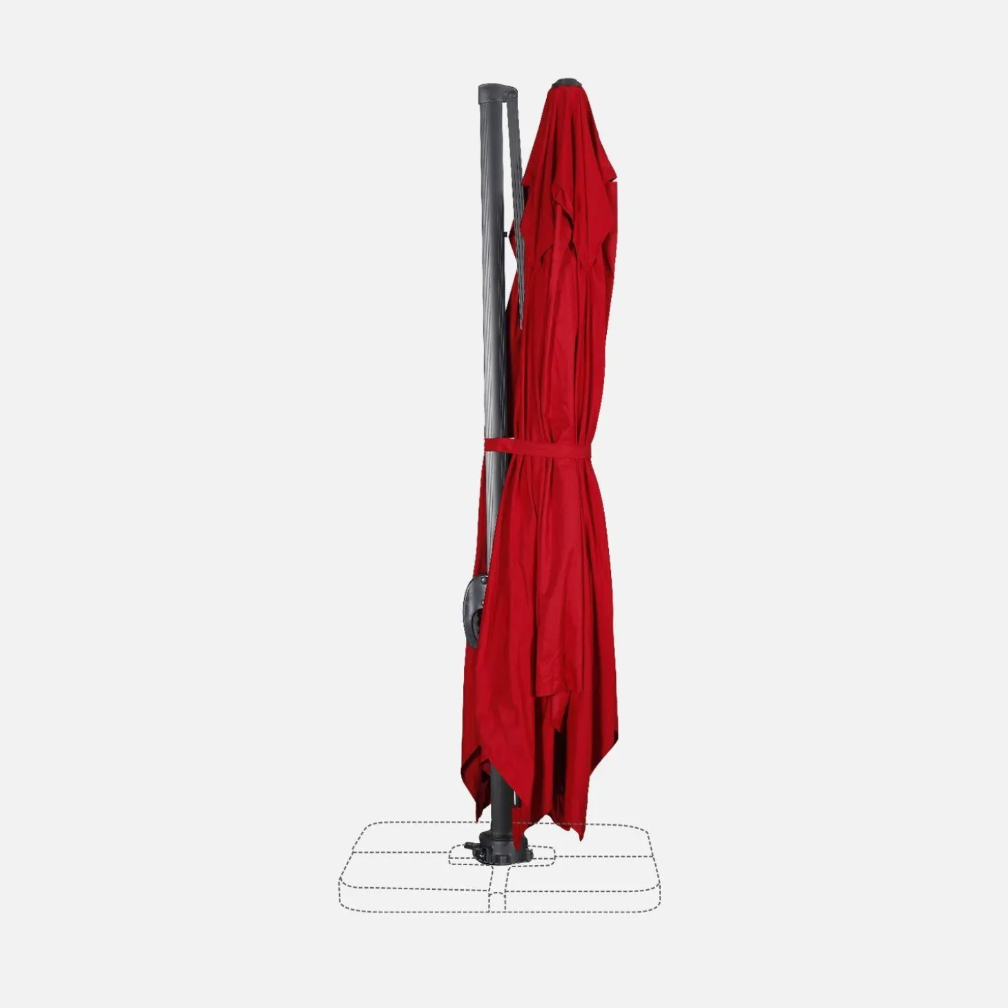Rechthoekige parasol 3x4m