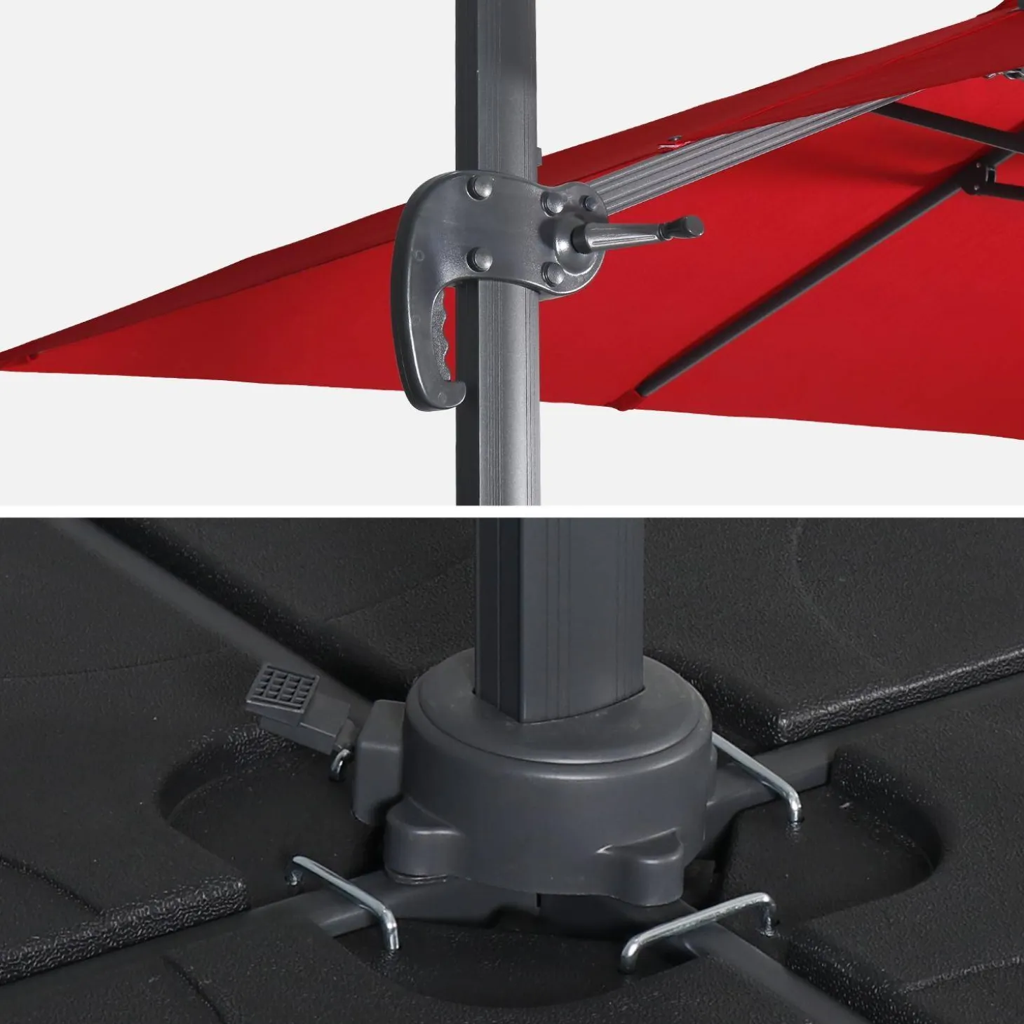 Rechthoekige parasol 3x4m