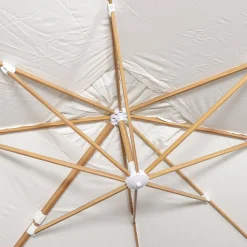 Rechthoekige parasol 3x4m, 360° draaibaar, verzwaarde tegels 50x50cm