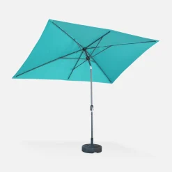 Rechthoekige parasol 2x3m met centrale mast