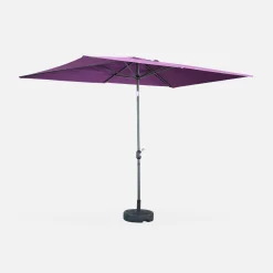 Rechthoekige parasol 2x3m met centrale mast