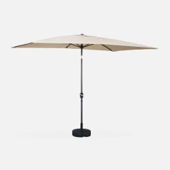 Rechthoekige parasol 2x3m met centrale mast