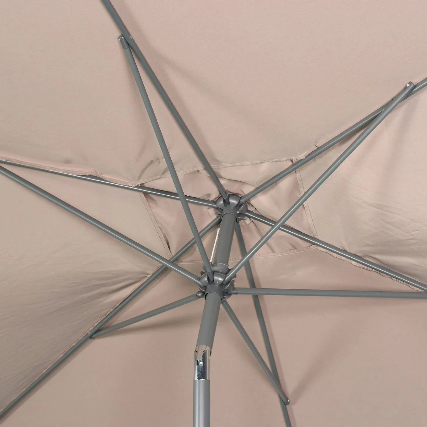 Rechthoekige parasol 2x3m met centrale mast