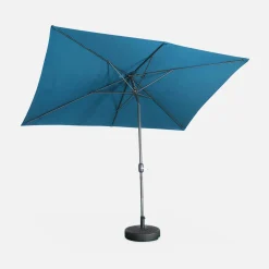 Rechthoekige parasol 2x3m met centrale mast