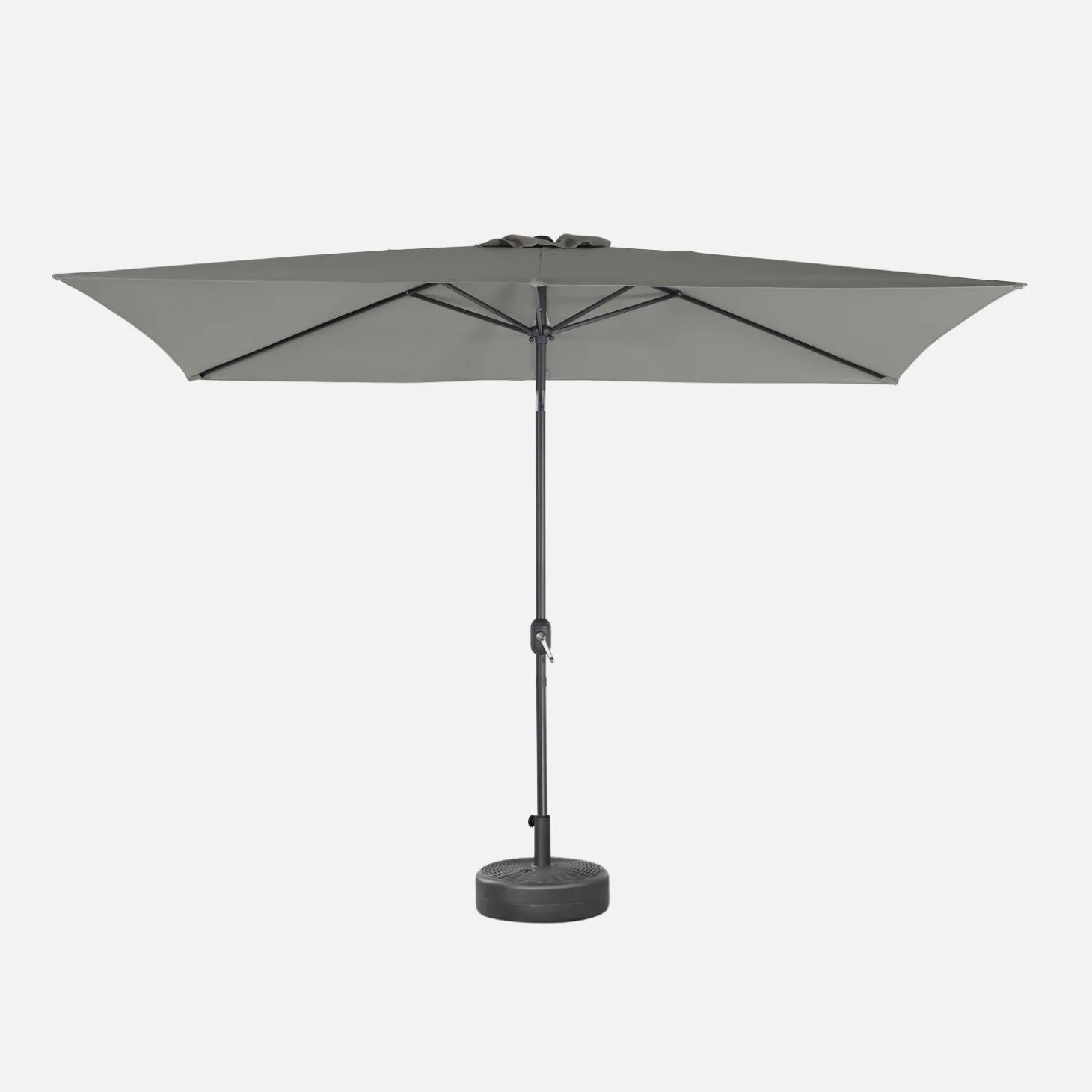 Rechthoekige parasol 2x3m met centrale mast