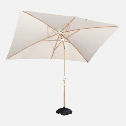 Rechthoekige parasol 2x3m met centrale mast